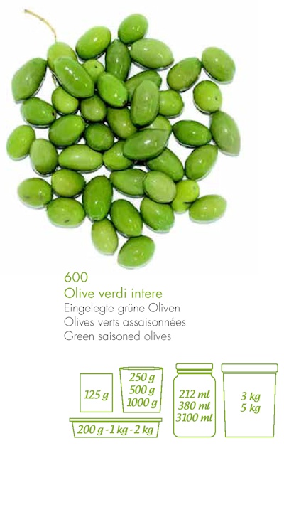 Green saisoned Olives