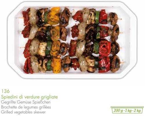 Grilled Vegetables Skewer