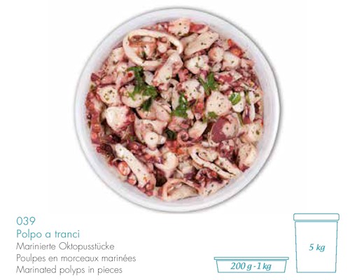 Marinated Polyps in Pieces