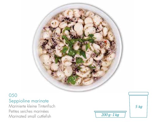Marinated smal Cuttlefish