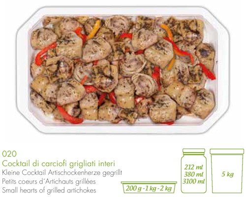 Small hearts of grilled Artichokes