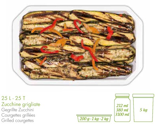 grilled courgettes