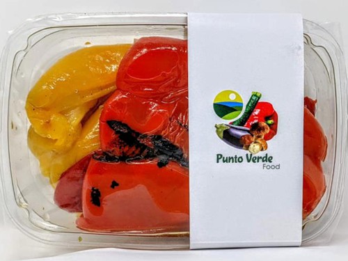Grilled Red and Yellow Peppers fresh